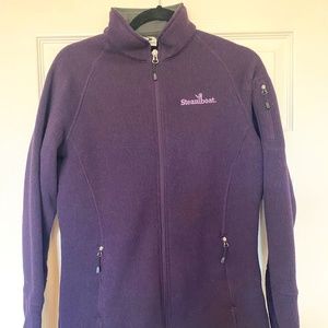 Full Zip Purple Sweatshirt- sweaterlike fabric - from Steamboat Ski Resort